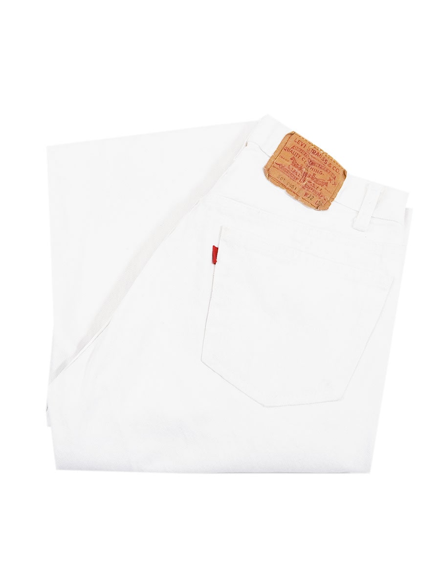 90's Levi's 501 ホワイト デニムパンツ 表記(32x30) USA製