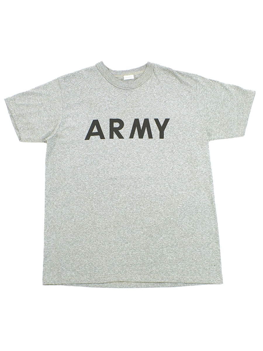 90's U.S.ARMY ''ARMY'' 霜降りTシャツ 実寸(L位)