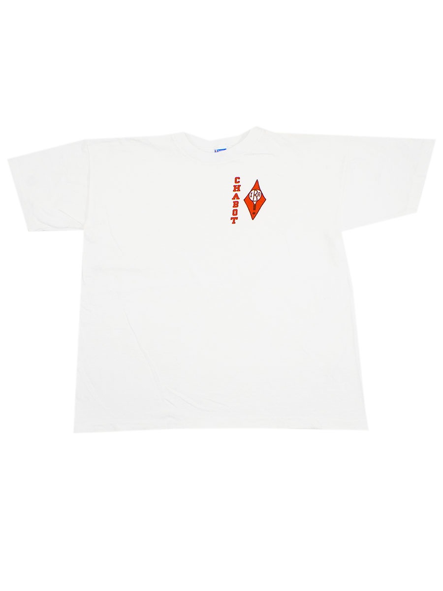 70's バータグ チャンピオン ''CHABOT'' 染み込みプリント Tシャツ 表記(XL)
