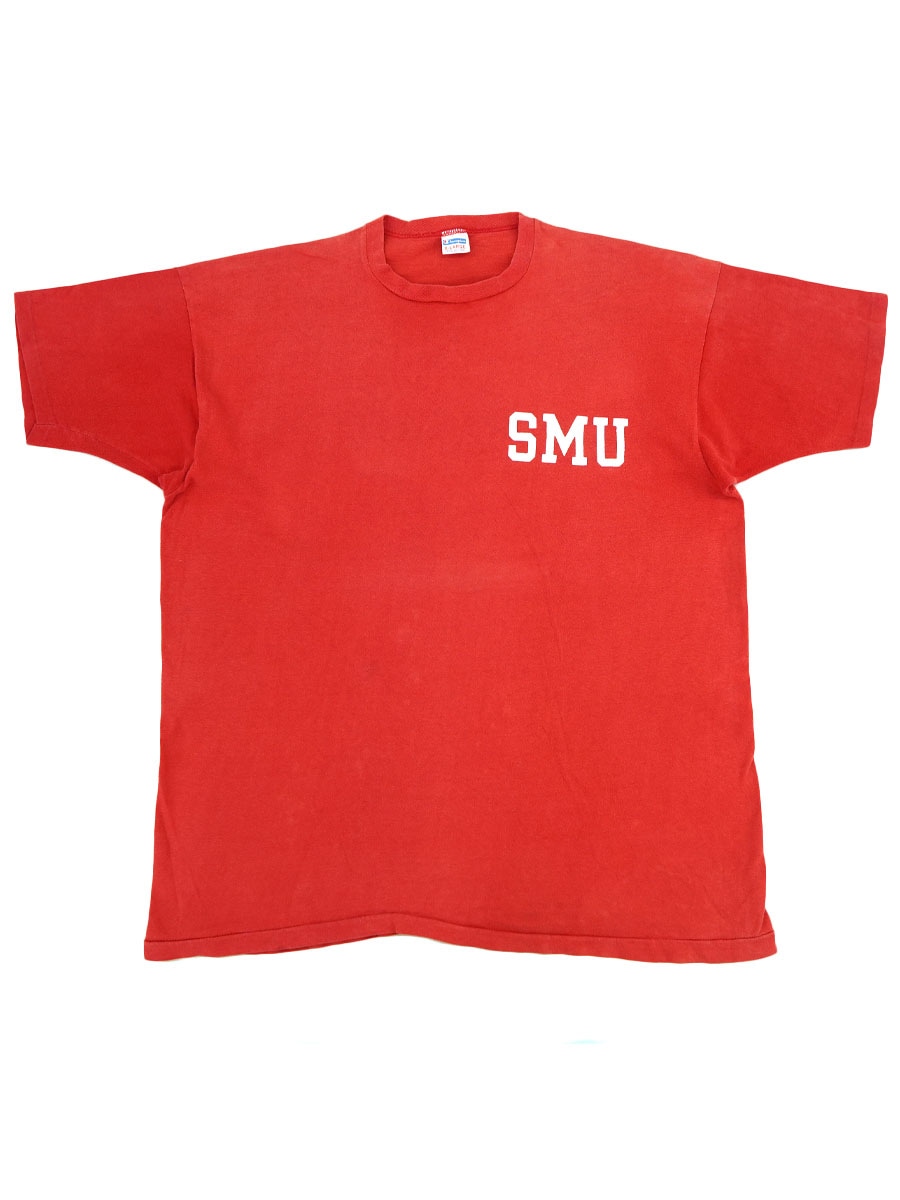 70's バータグ チャンピオン ''SMU'' 100%コットンTシャツ 表記(XL)