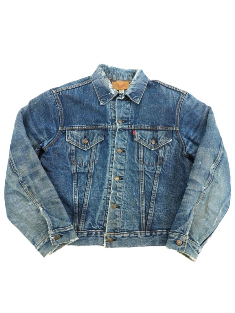 60's Levi's 70505 BIG-E ブランケット デニムジャケット ヒゲ 良
