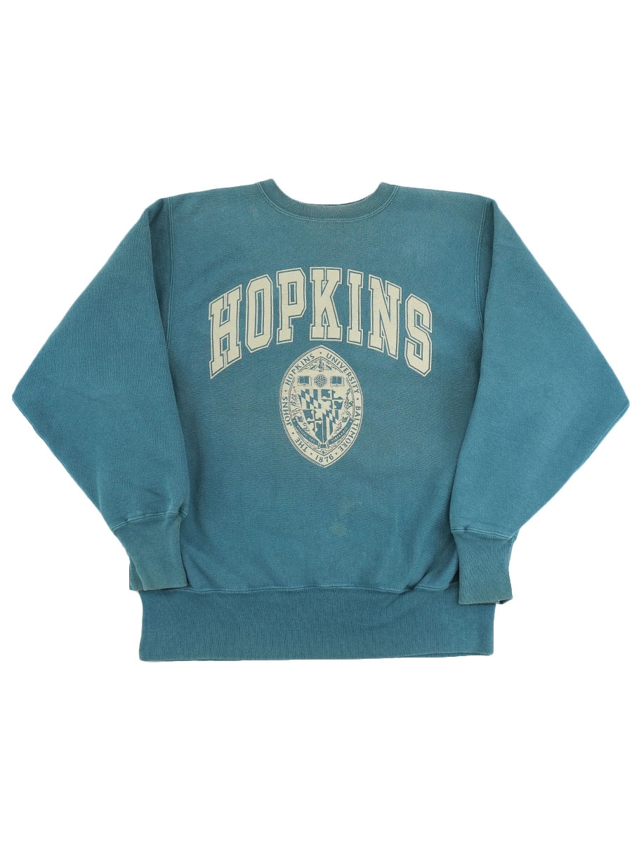 90's 刺繍タグ チャンピオンRW ''HOPKINS'' スモークブルー 表記(L