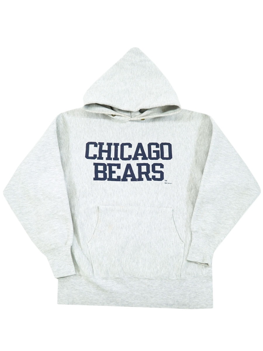 90's 刺繍タグ チャンピオンRWパーカ ''CHICAGO BEARS'' 表記(L) USA製