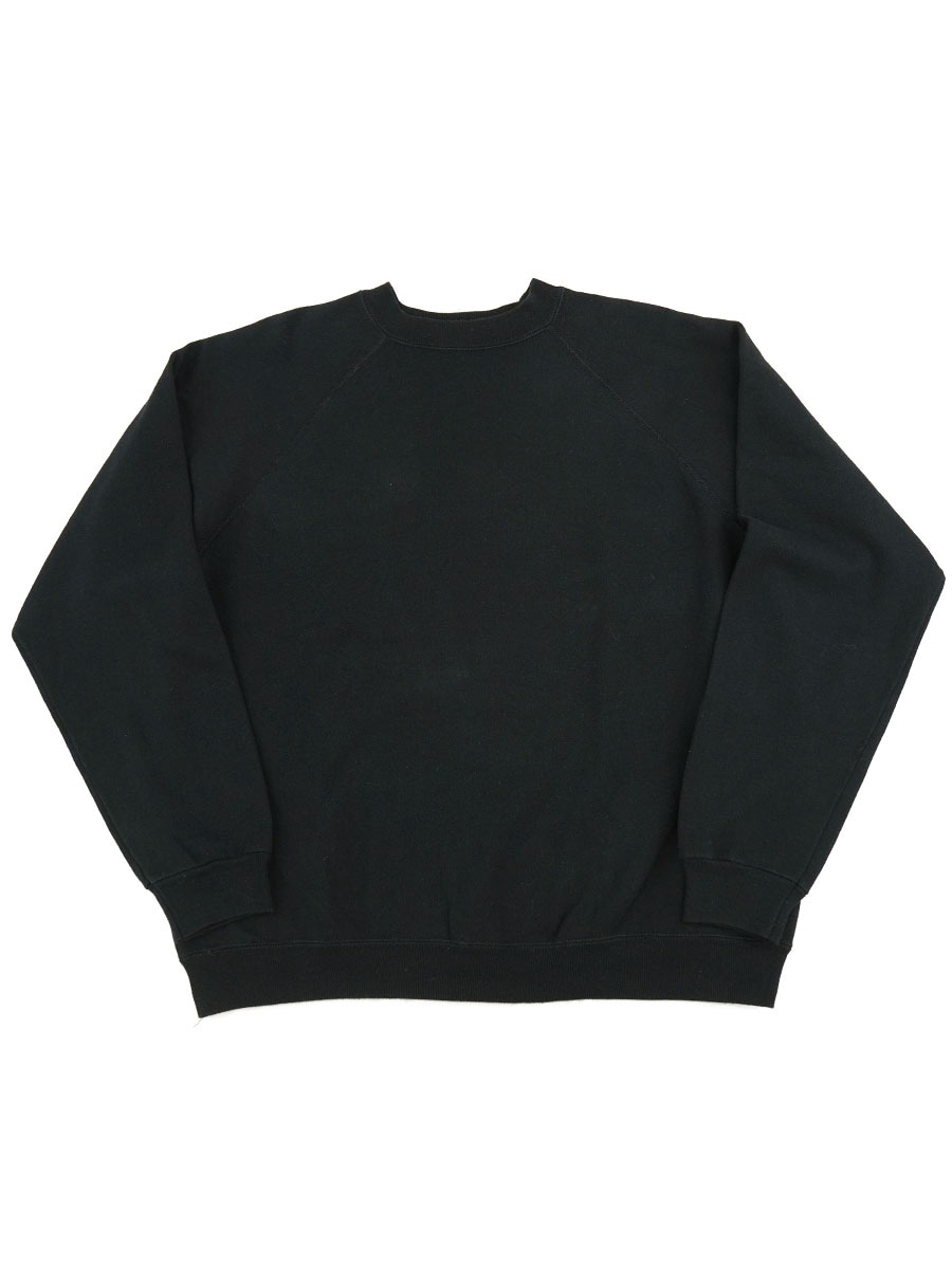 80's～ HANES SPORT 無地スウェット 黒 表記(XL) USA製