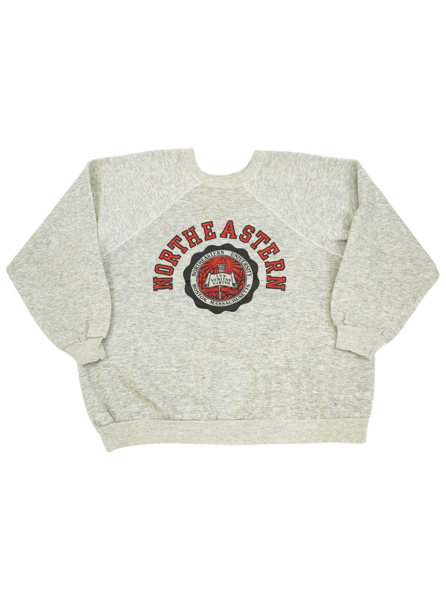 80's チャンピオン ''NORTHEASTERN'' ラグランスウェット 表記(XXL