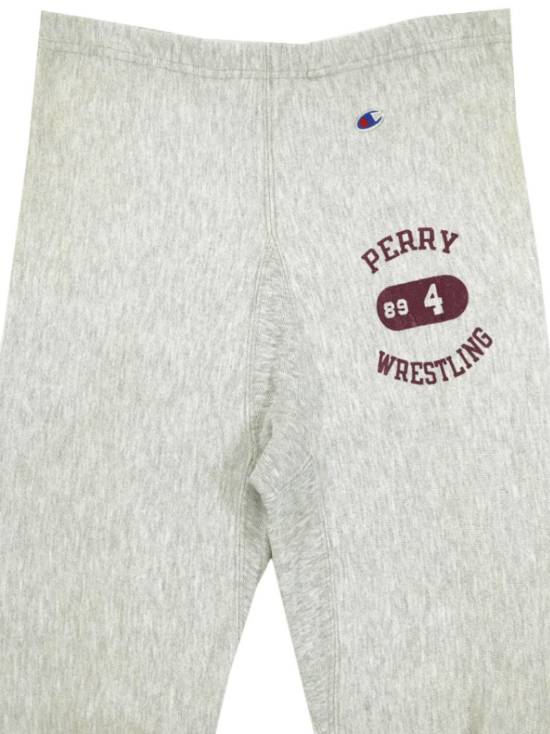 80's プリントタグ チャンピオンRWパンツ ''PERRY WRESTLING'' 表記(M)