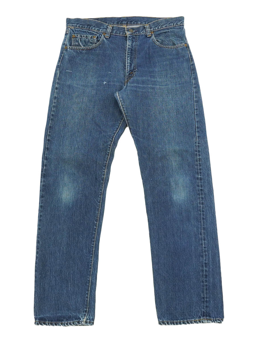 70's Levi's 505 シングル デニムパンツ 縦落ち 実寸(35x31位)