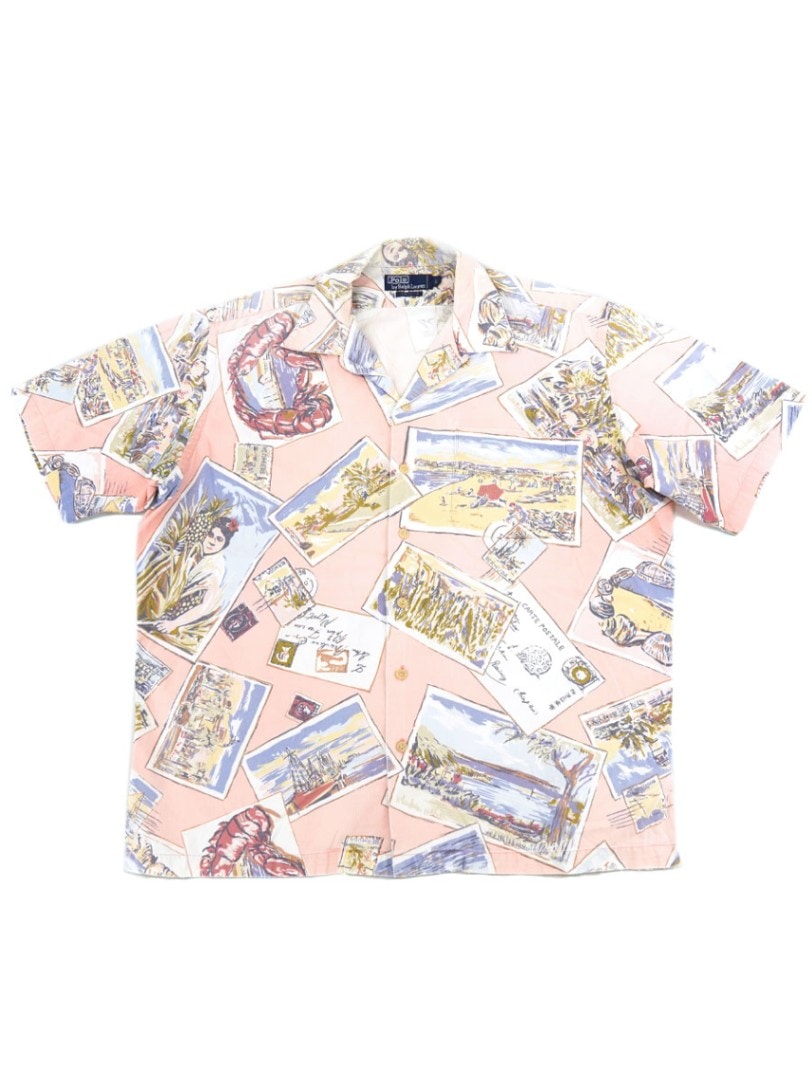 polo ralph laurenポストカードシャツ 中古・古着通販】POLO RALPH LAUREN (ポロ・ラルフローレン