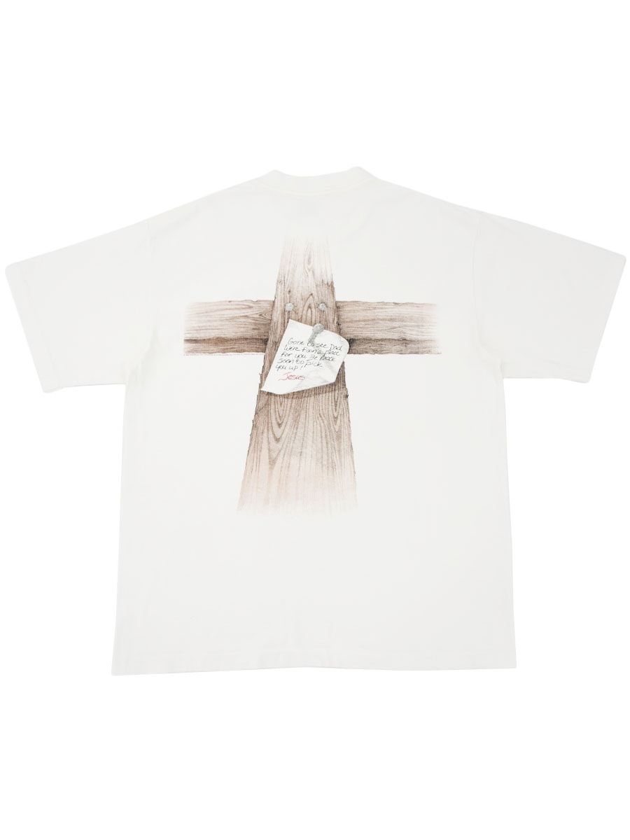 90's SOF TEE ''Jesus'' 両面プリント Tシャツ ホワイト 表記(XL) USA製