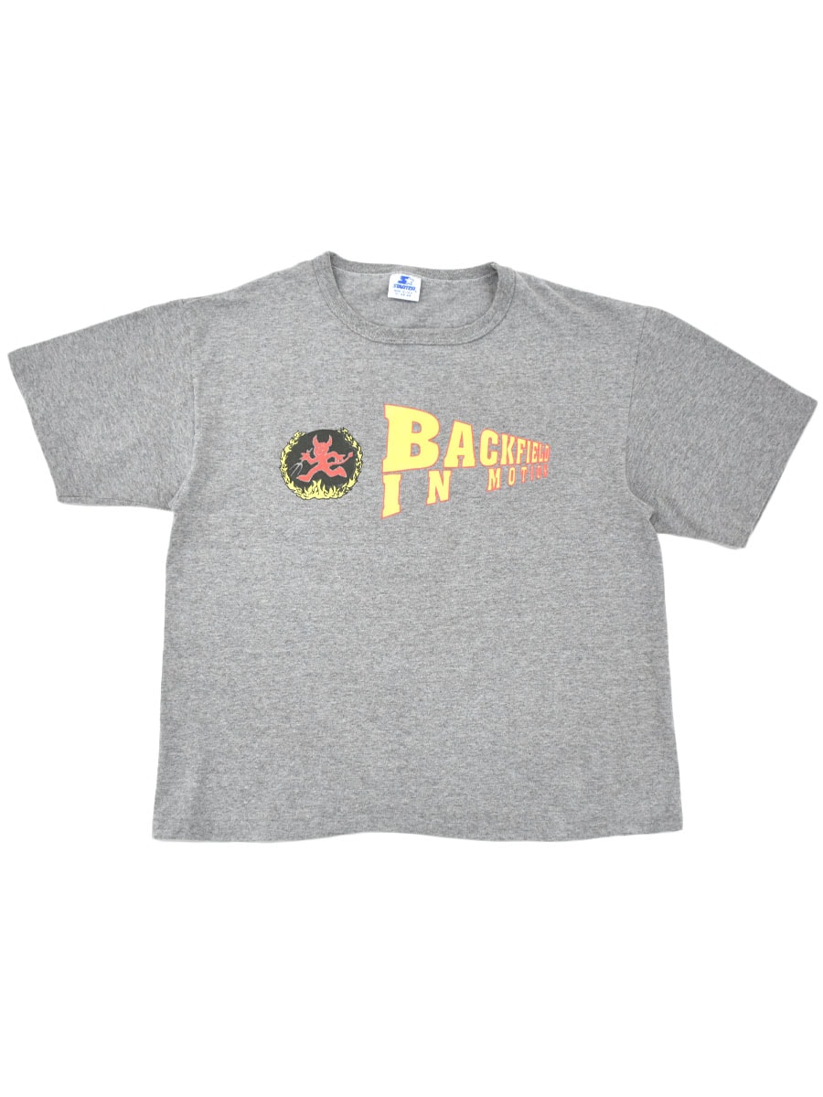 90's STARTER ''BACKFIELD IN MOTION'' 両面プリント Tシャツ 表記(XL) USA製