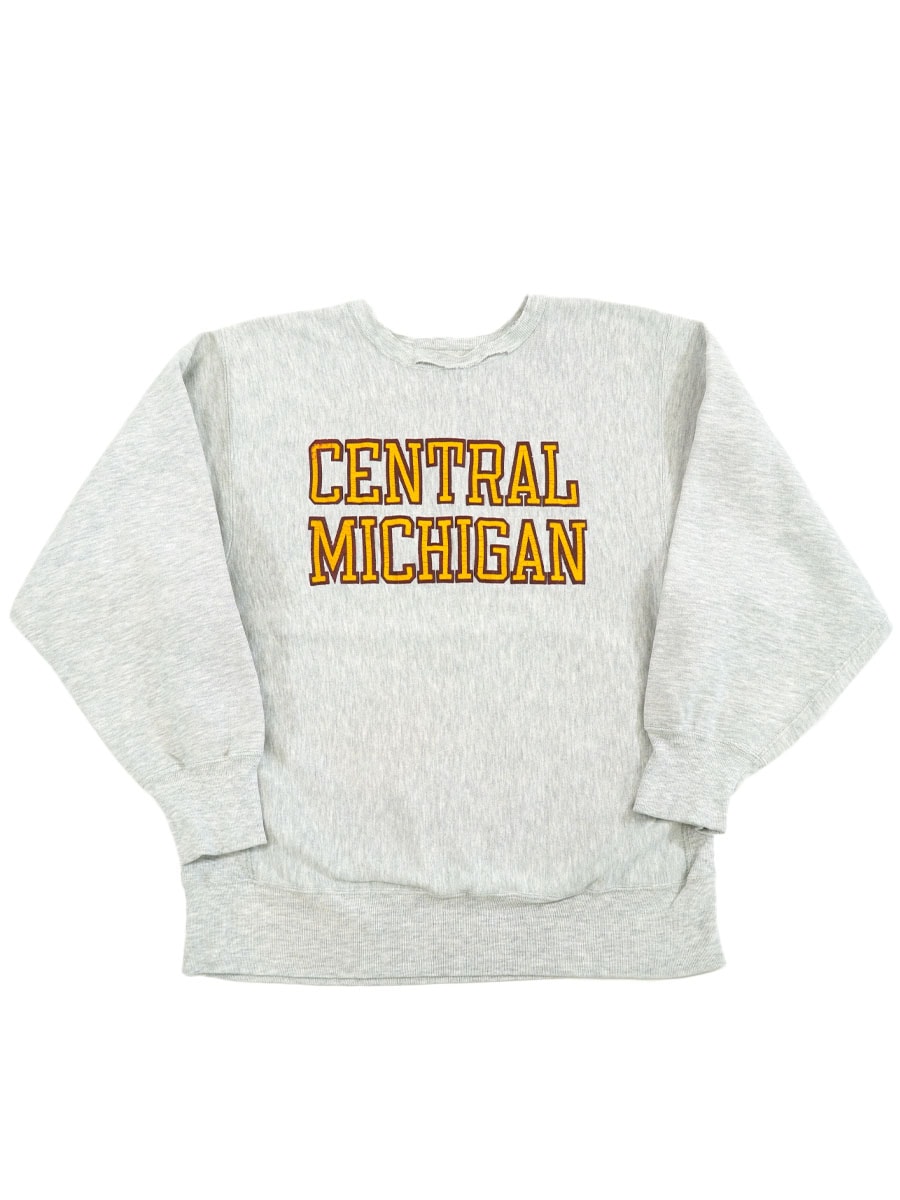 チャンピオン 90'S 刺繍タグ グレー MICHIGAN STATE リバース