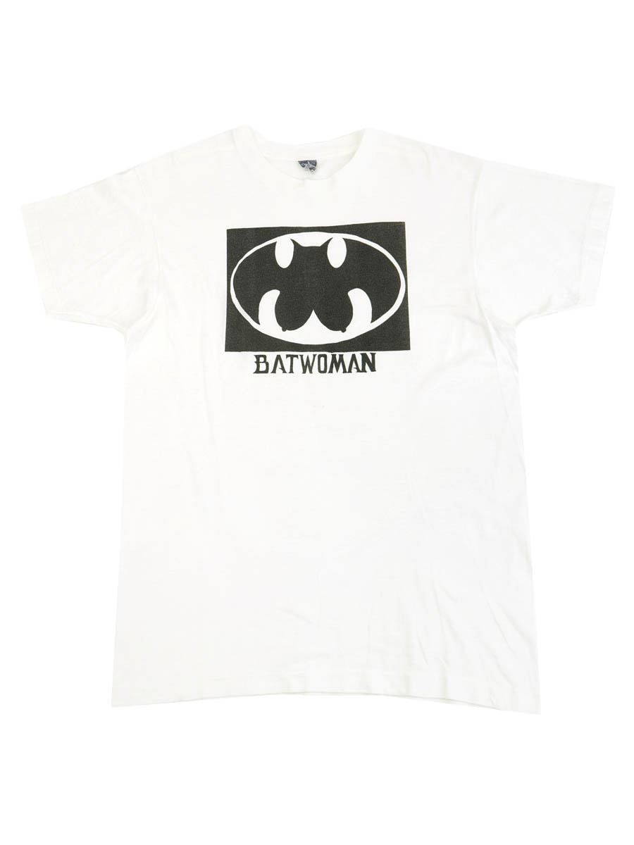 80's BVD ''BATWOMAN'' ロゴプリントTシャツ 表記(L)