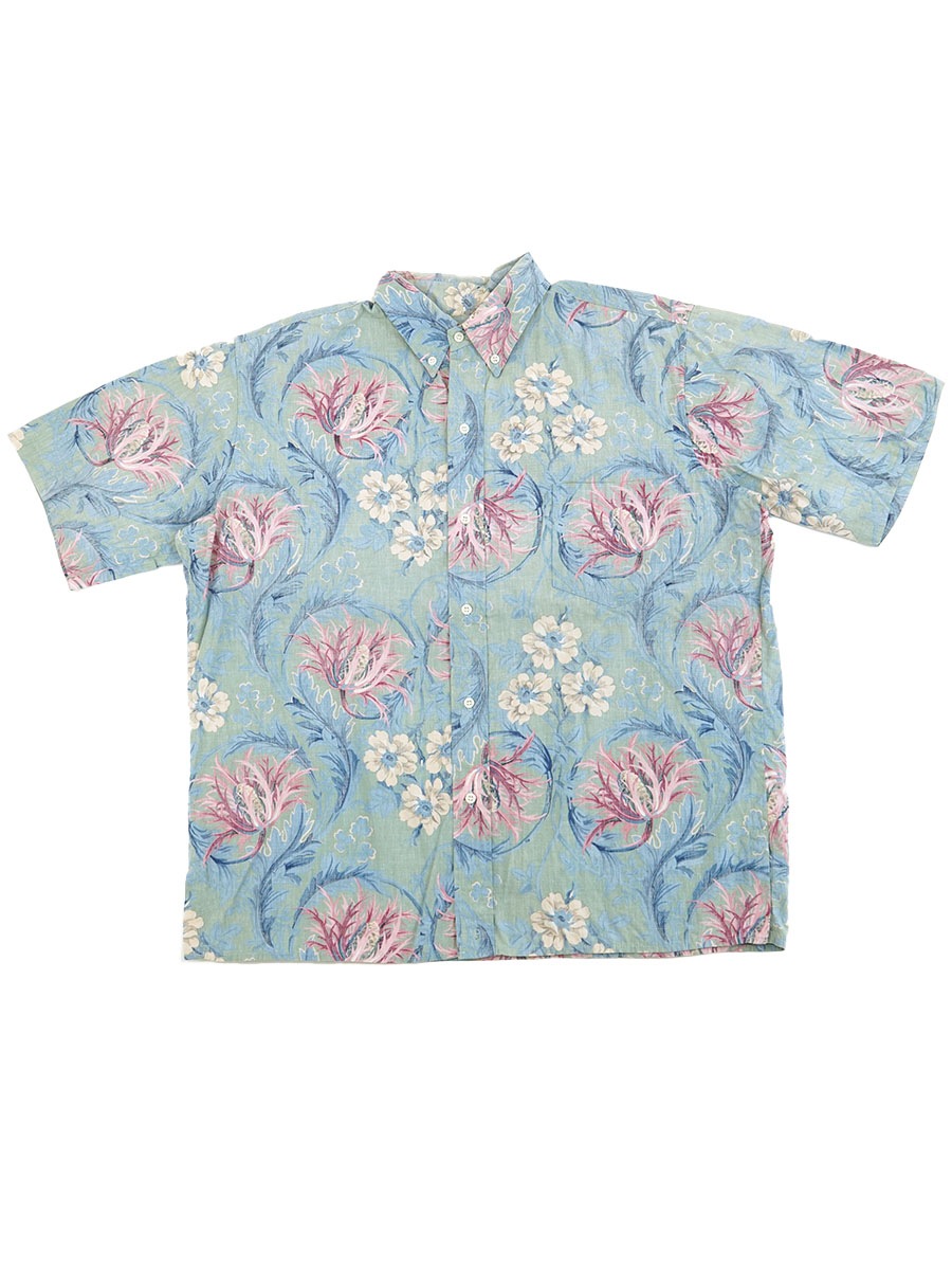 80's reyn spooner 3点留め ショーツスリーブ アロハ.シャツ 表記(XL)