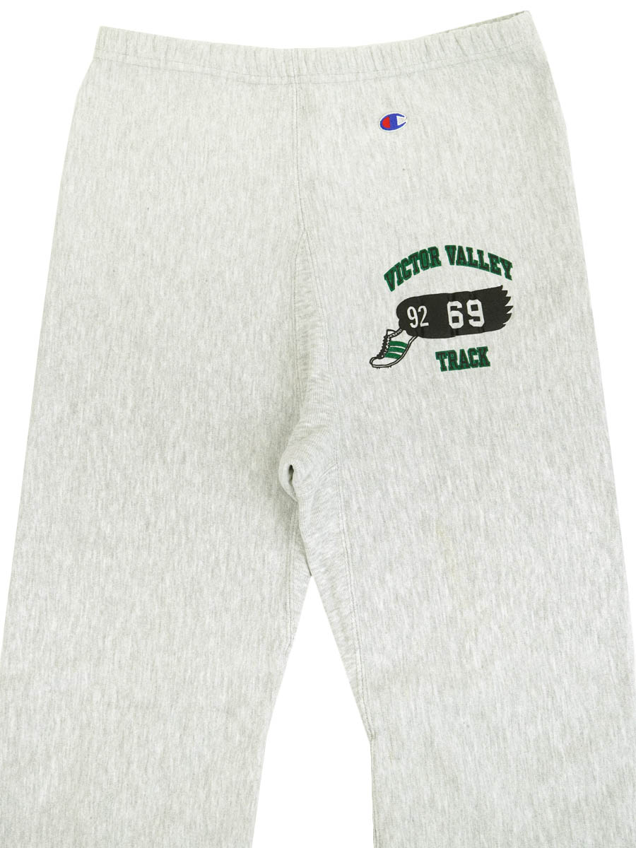 90's 刺繍タグ チャンピオンRWパンツ ''VICTOR VALLEY TRACK'' ウィングフット 表記(L) USA製