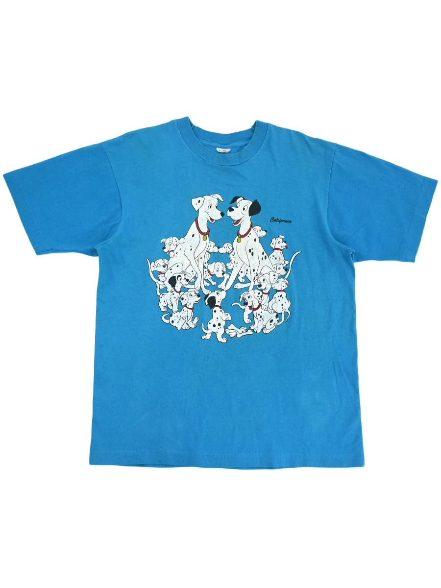 90's FRUIT OF THE LOOM ''101匹わんちゃん'' プリントTシャツ 表記(L