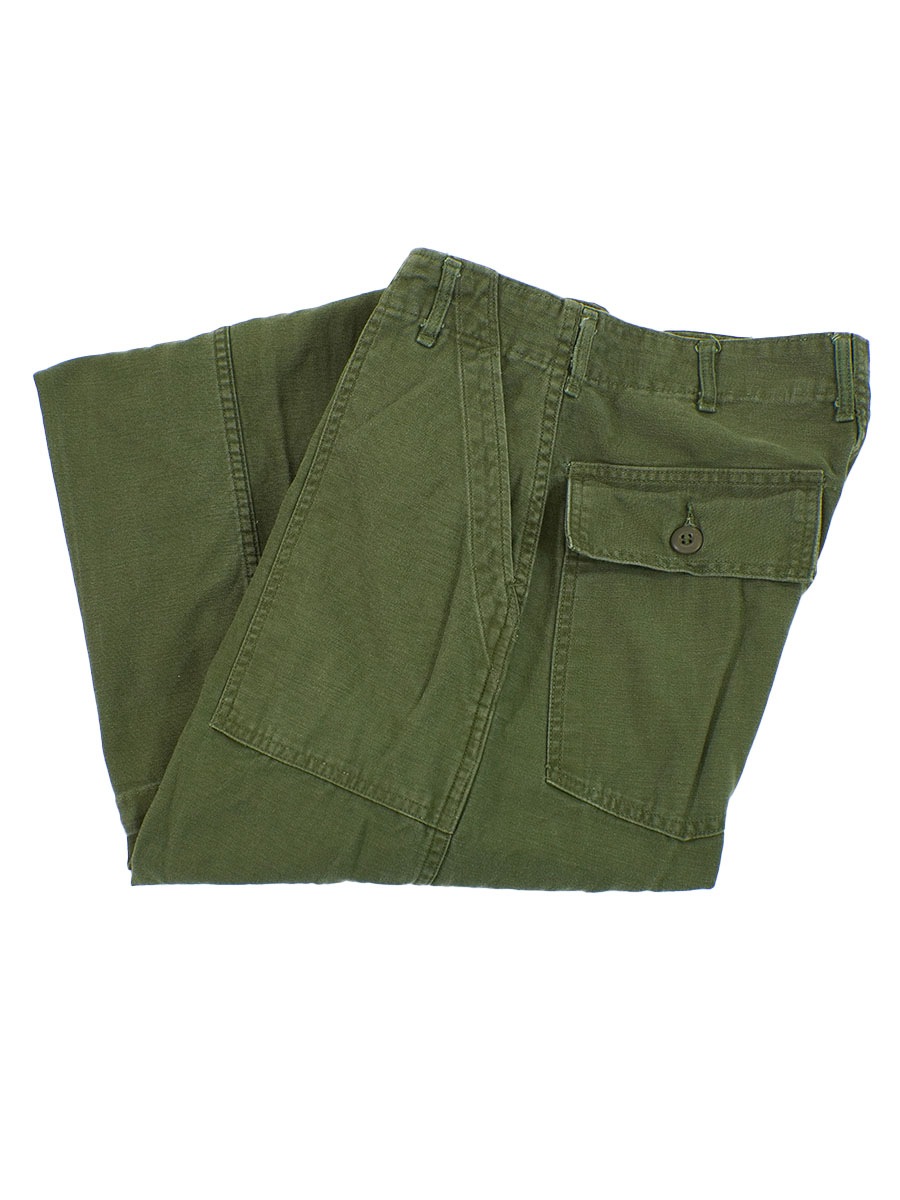 60's～ U.S.ARMY ベイカーパンツ ボタンフライ 表記(30x33) | すべての