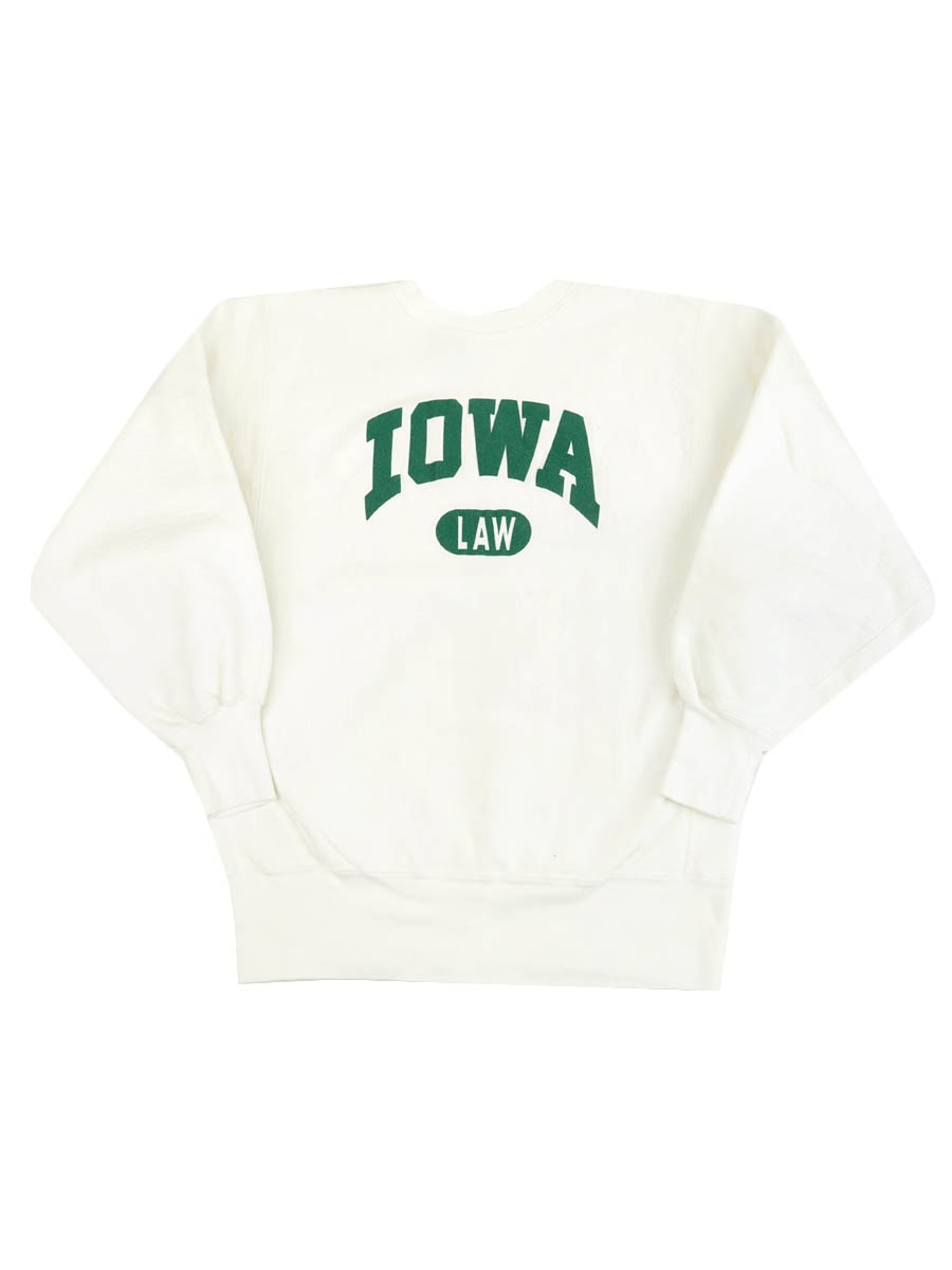 90's 刺繍タグ チャンピオンRW ''IOWA LAW'' 白 表記(L) USA製