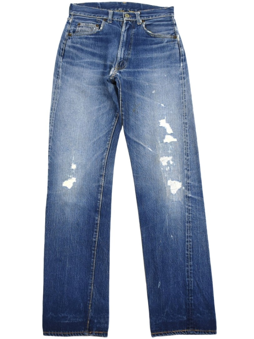 50's Levi's 501ZXX デニムパンツ 味ありリペア 良色落ち 実寸(28.5x33.5位)