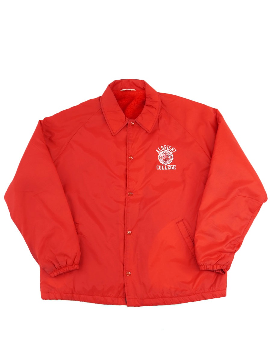 70's MVP ''ALBRIGHT COLLEGE'' 3段プリント 裏ボア コーチJKT 表記(XL) USA製