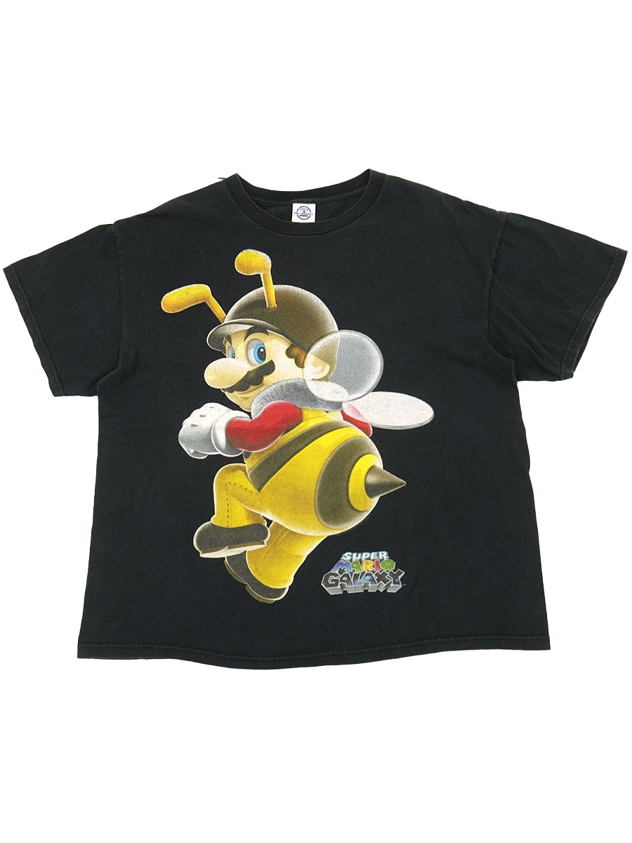 00's DELTA ''SUPER MARIO GALAXY'' プリントTシャツ ブラック 表記(L) USA製