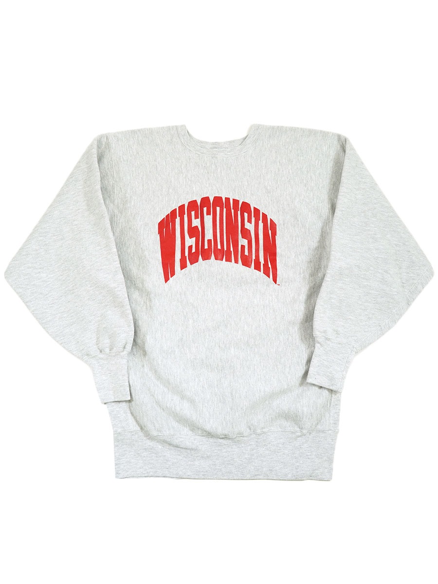 90's 刺繍タグ チャンピオンRW ''WISCONSIN'' 表記(XXL)