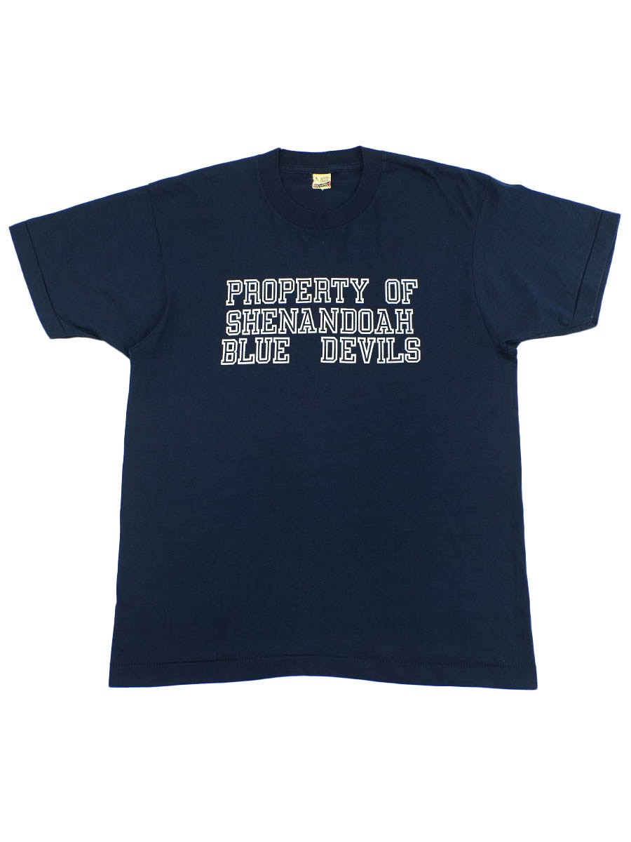 80's SCREEN STARS ''PROPERTY OF SHENANDOAH BLUE DEVILS'' Tシャツ 表記(L)