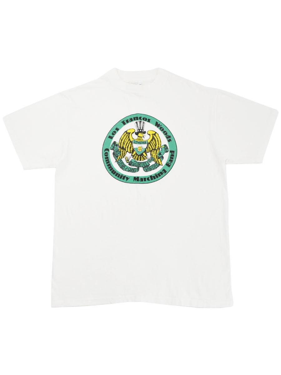 80's Hanes ''Los Trancos Woods Community Marching Band'' プリントTシャツ ホワイト 表記(L) USA製