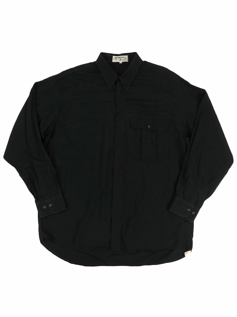 ITALY製 MONDO Marcc レーヨンシャツ ブラック 表記(L) | SOLD OUT  