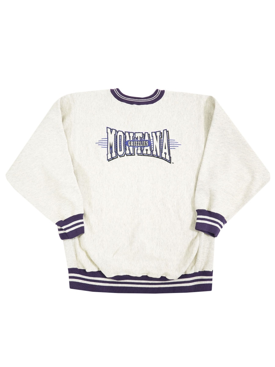 90's 刺繍タグ チャンピオンRW ''MONTANA'' リブライン 表記(XL) USA製