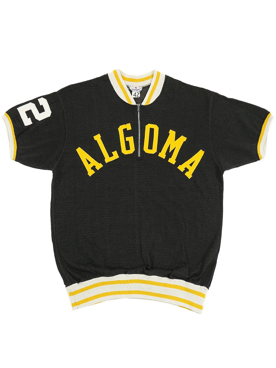 50's～ WISCONSIN ''ALGON'' #32 ハーフジップナイロンTシャツ 表記(42)