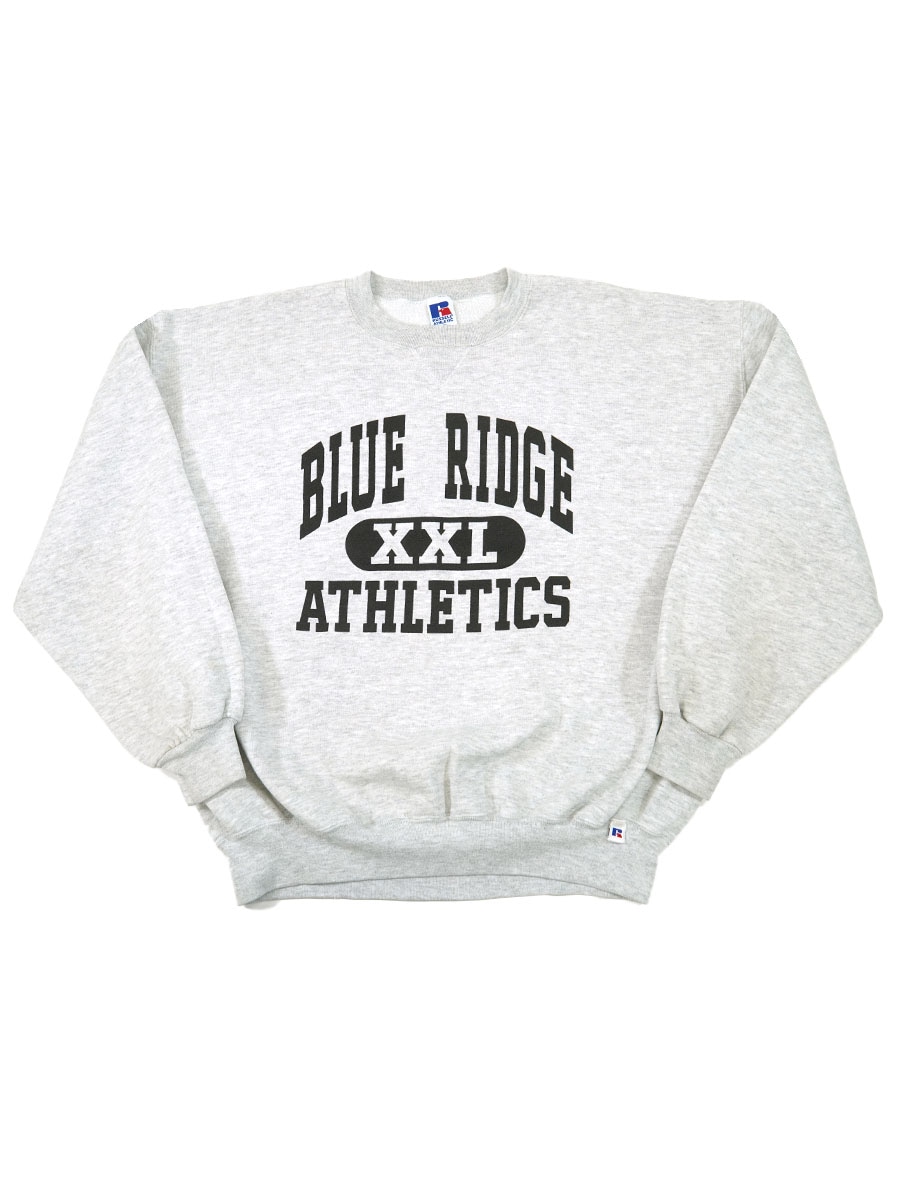 90's RUSSELL ATHLETIC ''BLUE RIDGE ATHLETICS'' 3段プリント 前V
