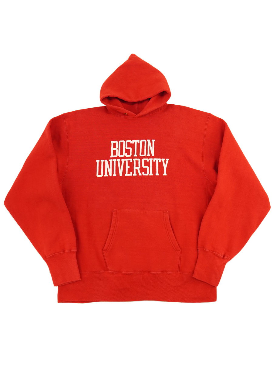 80's プリントタグ チャンピオンRWパーカ ''BOSTON UNIVERSITY