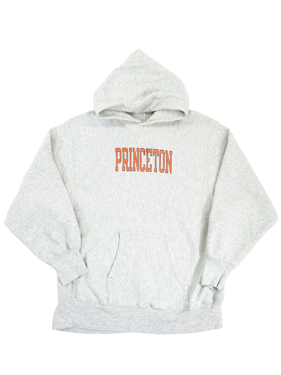 80's プリントタグ チャンピオンRW ''PRINCETON'' 染み込み 表記(XL