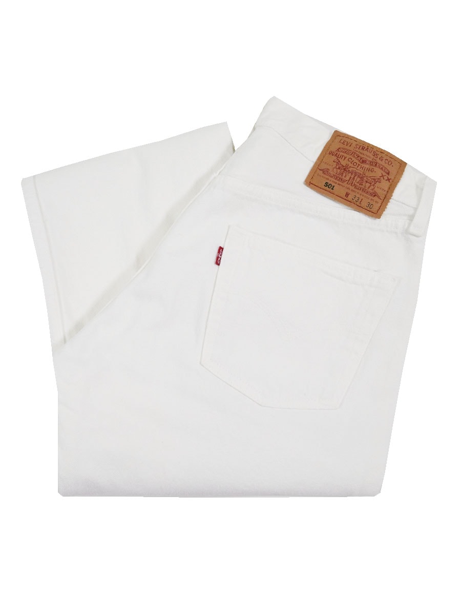 90's Levi's 501 ホワイト デニムパンツ 表記(33x30) USA製 | SOLD OUT