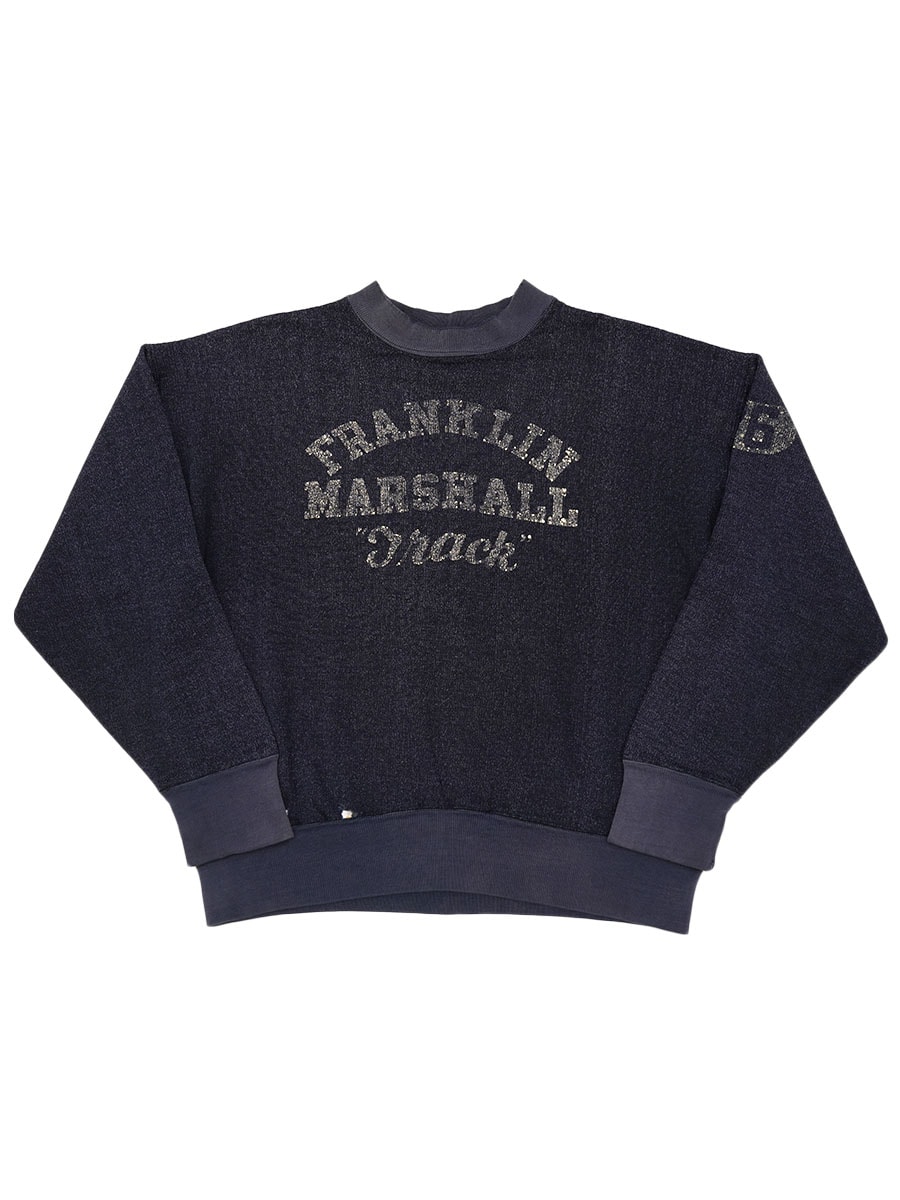 60's ランタグ チャンピオン ''FRANKLIN MARSHALL Swimming'' 2PLY レーヨンスウェット ネイビー 表記(L)