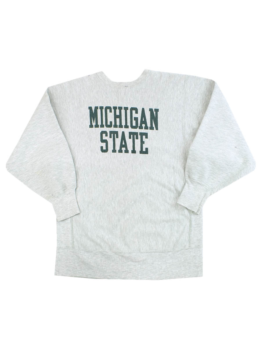 90's 刺繍タグ チャンピオンRW ''MICHIGAN STATE'' 染み込み 表記(XL) USA製