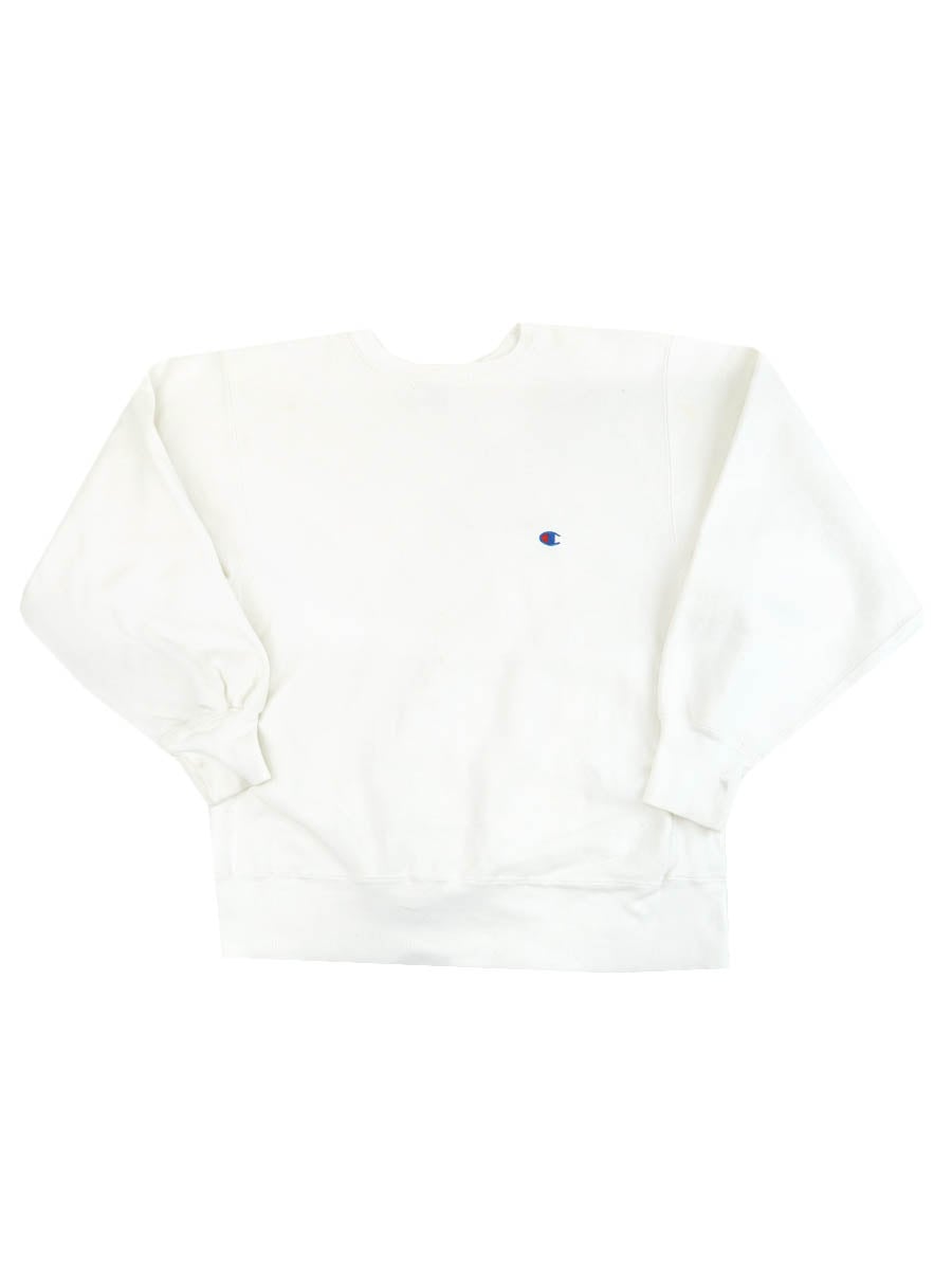 80's プリントタグ チャンピオンRW 無地 白 表記(XL)