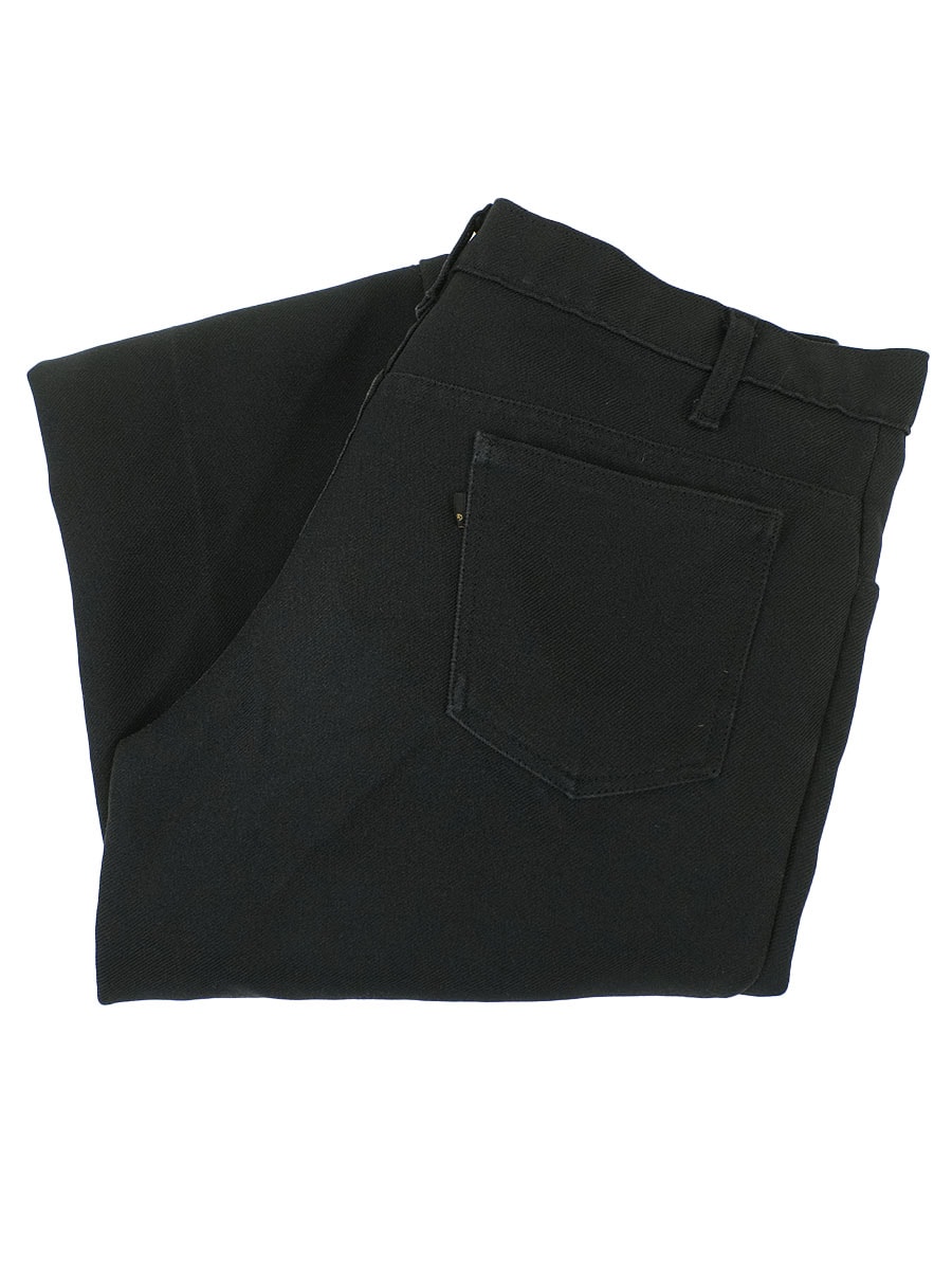 80's Levi's 517 ®マークのみタブ ポリパンツ ブラック 表記(35x30) USA製