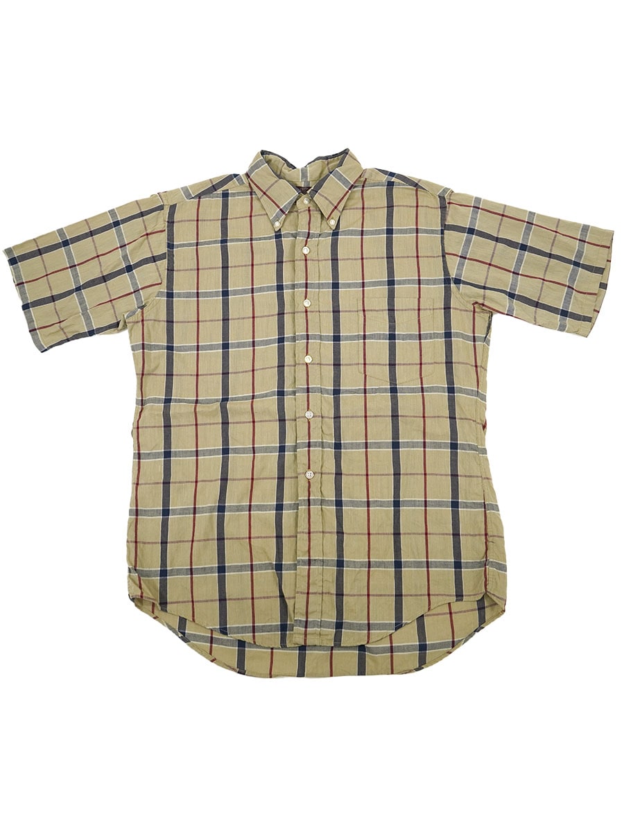 VAN HEUSEN 60s ボタンダウンシャツ メンズ 60's VAN HEUSEN V-Taper 3点留め チェック柄 ボタンダウン