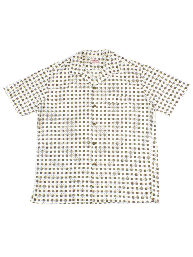 60's McGREGOR MODERN ループカラー 総柄 半袖シャツ 表記(M)
