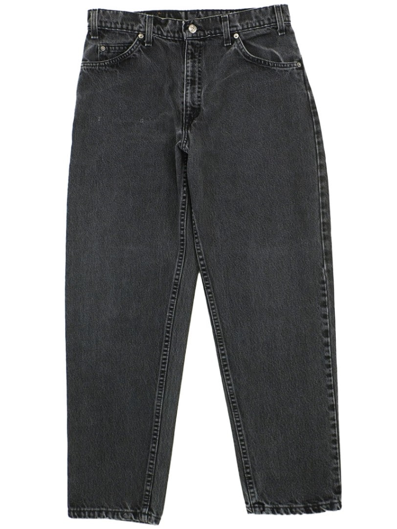 90's Levi's 550 オレンジタブ ブラックデニムパンツ 表記(33x30) USA