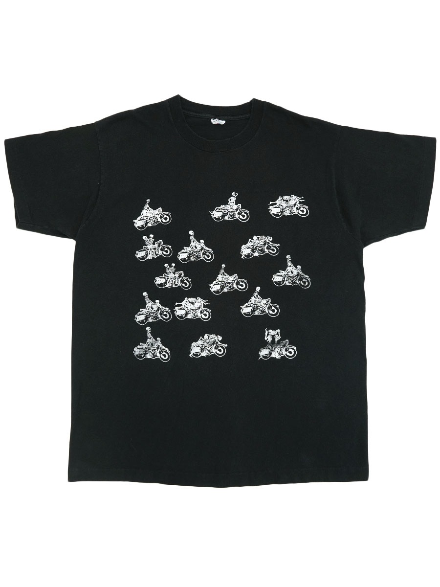 90's FRUIT OF THE LOOM FASHION VICTIM ''スカルライダー'' プリントT
