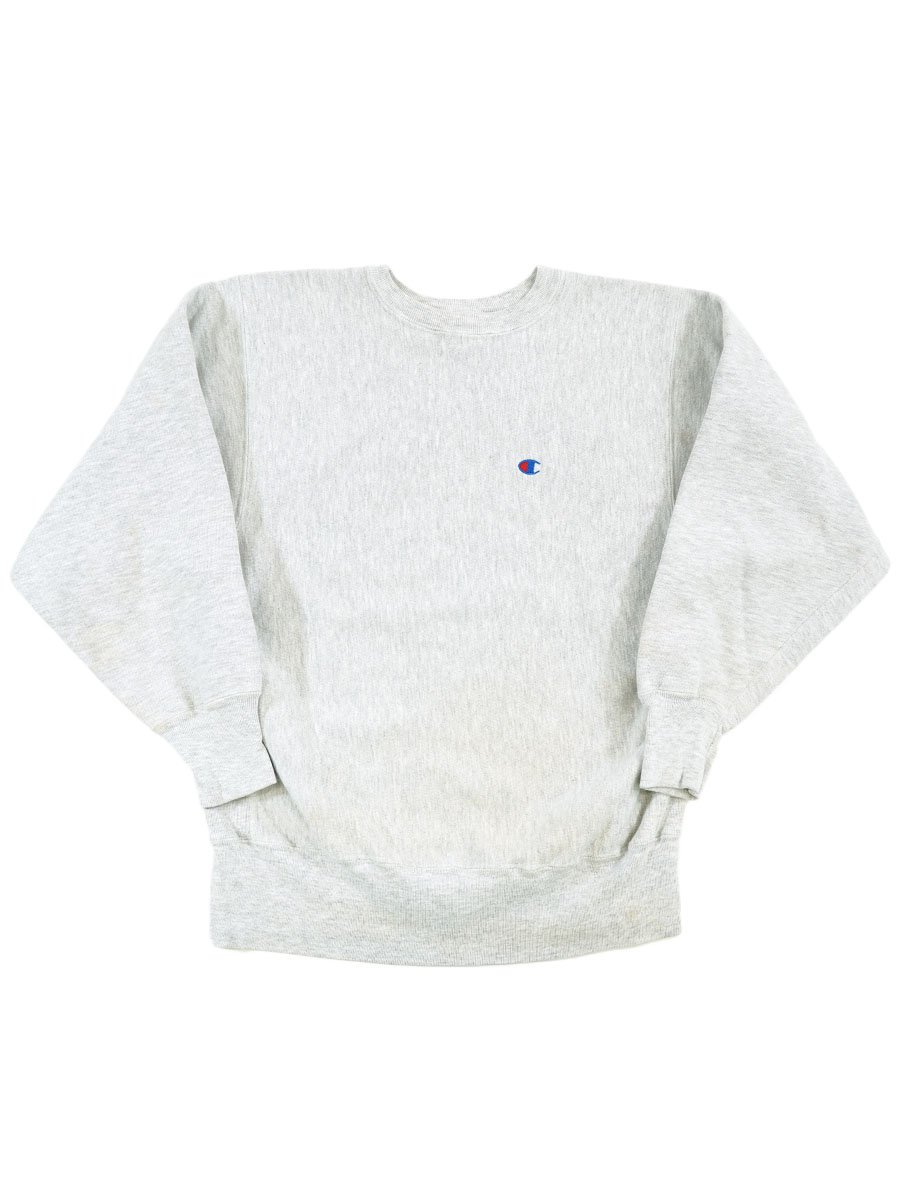 90's 刺繍タグ チャンピオンRW 無地グレー 表記(L) USA製 | すべての