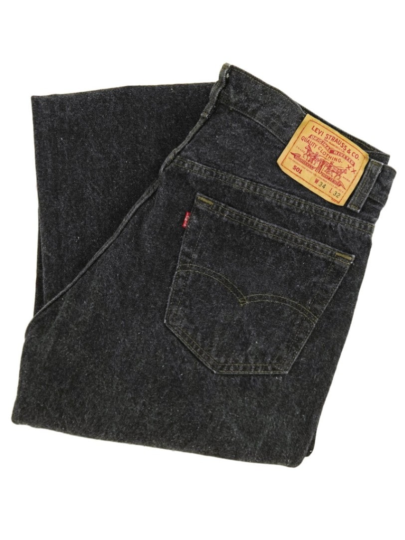 90's Levi's501 先染めブラック デニムパンツ 表記(34x32) USA製
