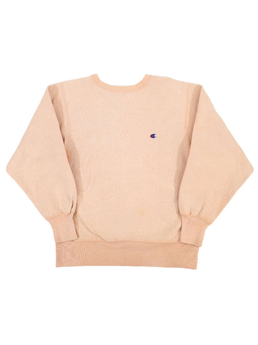 90's 刺繍タグ チャンピオンRW 無地 ライトピンク 表記(L) USA製