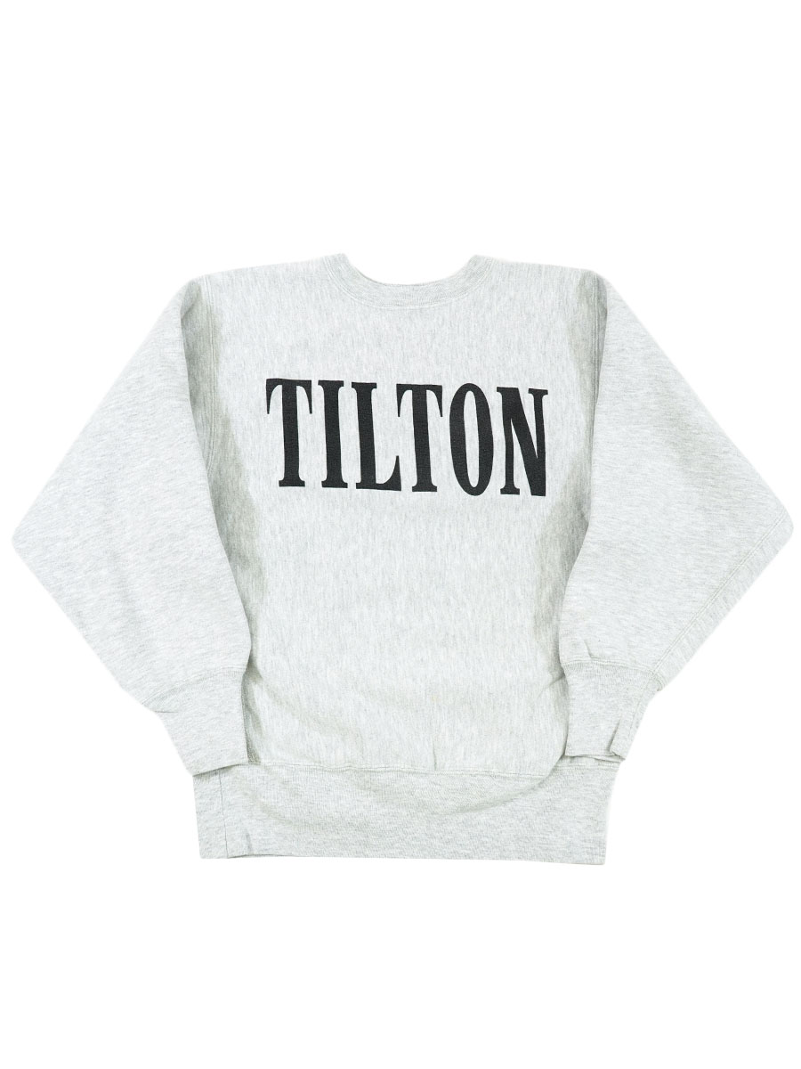 90's 刺繍タグ チャンピオンRW ''TILTON'' 黒染み込み 表記(L) USA製