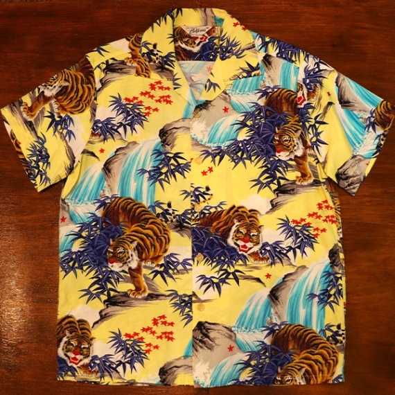 1950s DEAD STOCK HAWAIIAN SHIRT , Size M
