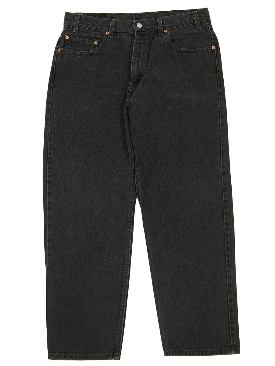 90'S Levi's 550 Black Denim Tapered Denim Pants Made in USA Men's W32 Vintage cotton black type Vintage Second Hand