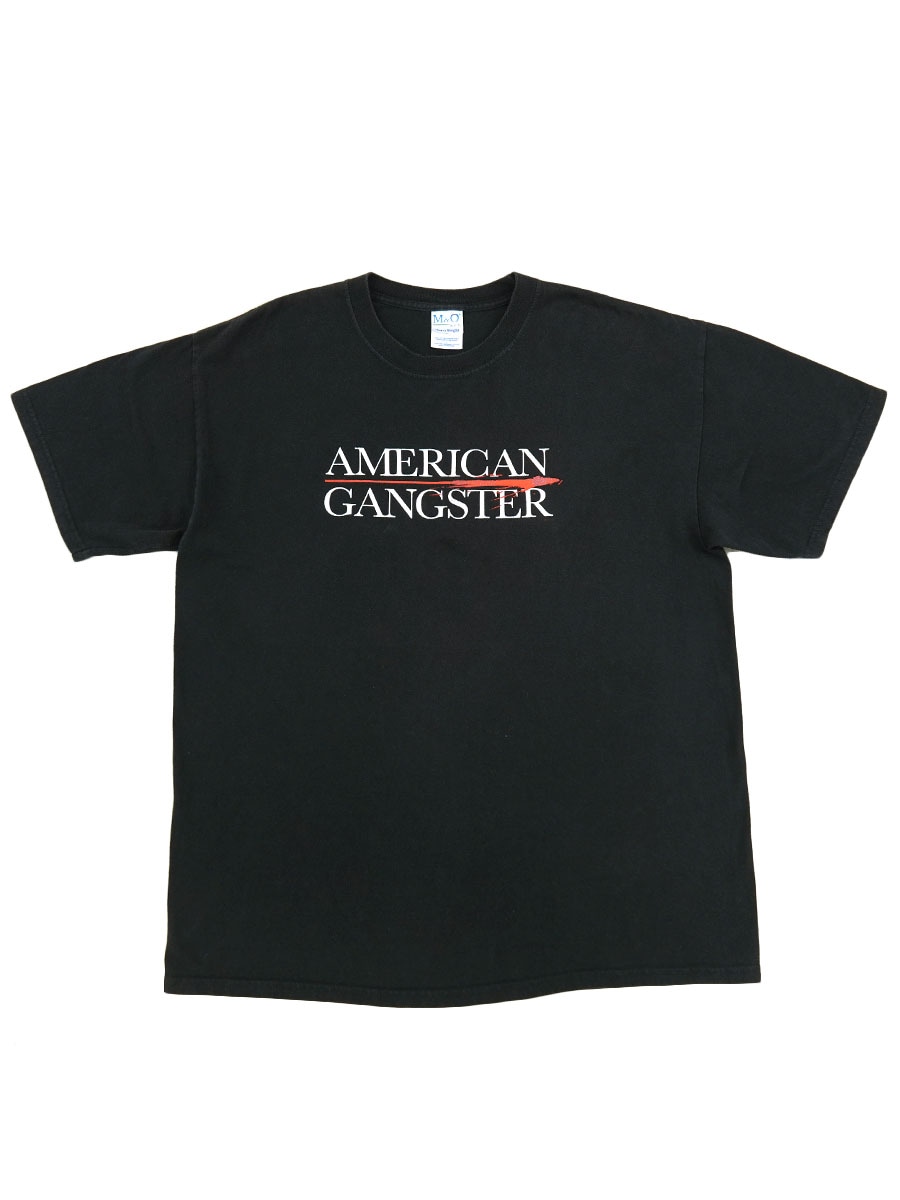 00's M&O ''アメリカン・ギャングスター'' ムービーTシャツ 表記(L)