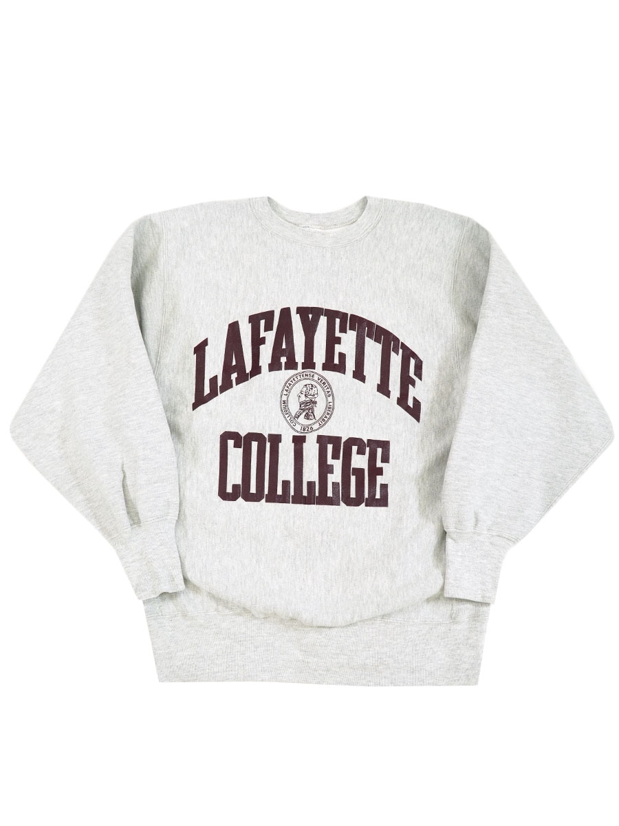 90's 刺繍タグ Champion トレーナー スウェット 3段プリント XL 90's 刺繍タグ チャンピオンRW ''LAFAYETTE COLLEGE'' 3段